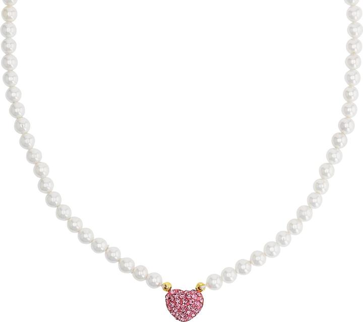 Image du produit Amor collier pour dames, argent sterling 925, cristal synth., perle de coquille (Argent 925)