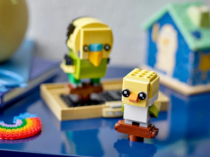Actual product image LEGO BrickHeadz Budgie 40443 (40443, LEGO Brickheadz, LEGO Rare Sets)