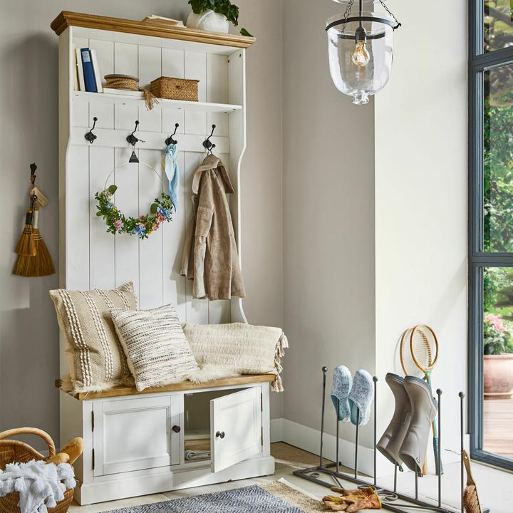Produktbild Loberon Garderobe Colchester antikweiss/braun