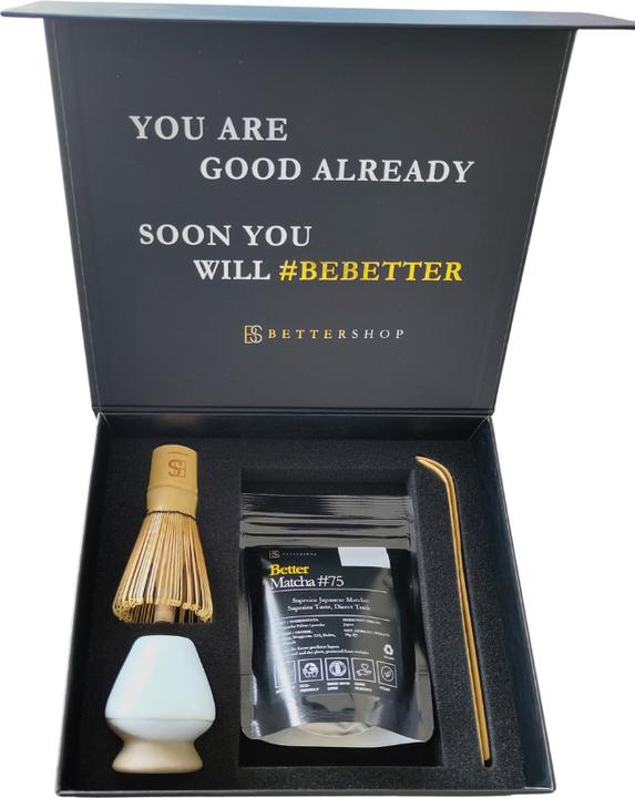 Actual product image BetterShop Better Bio Matcha Starterkit