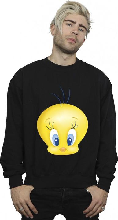 Actual product image Looney Tunes Mens Tweety Face Sweatshirt (XL)