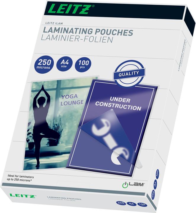 Leitz Laminier-Folientasche (A4, 100 Stück, 250 µm)