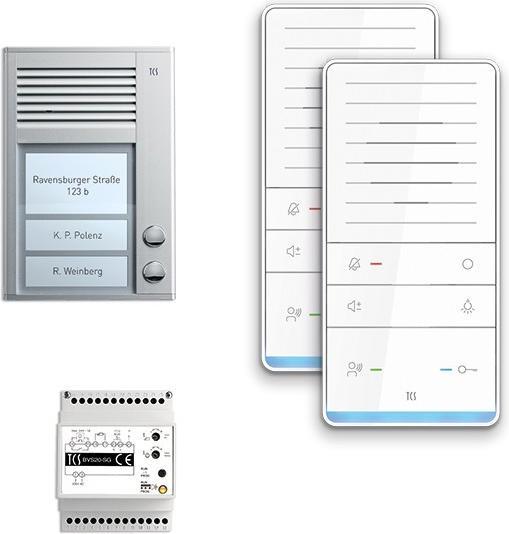 Immagine prodotto TCS Set citofonico da superficie per 2 unità abitative