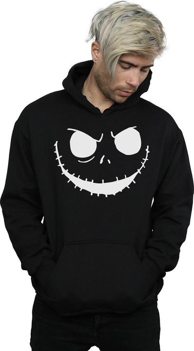 Immagine prodotto Disney Nightmare Before Christmas Jack's Face Bold Felpa con Cappuccio Uomo (L)