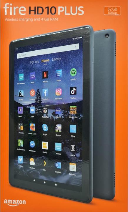 Image du produit Amazon Tablette Fire HD 10 Plus (2021) (10.10", 32 Go, Gris ardoise)