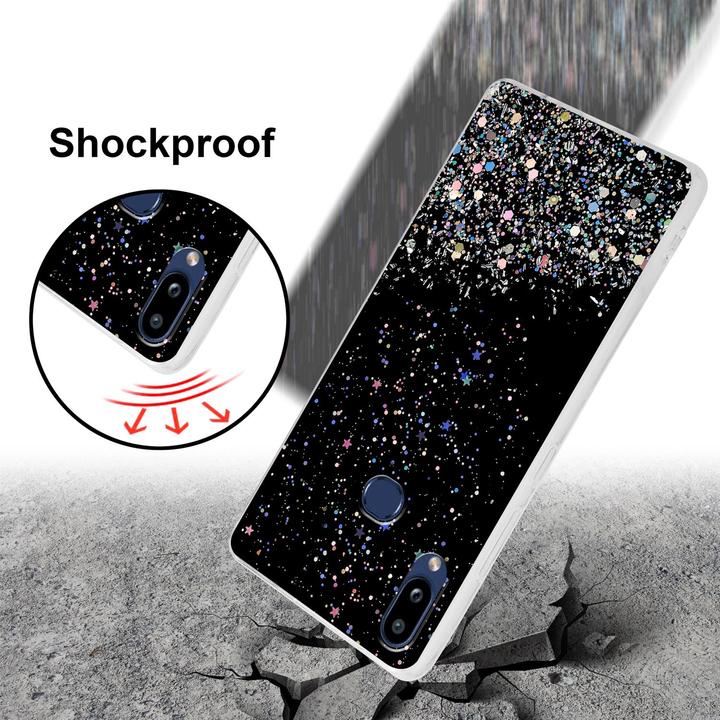 Actual product image Cadorabo TPU cover sparkling glitter (Samsung Galaxy A10s, Samsung Galaxy M01s)