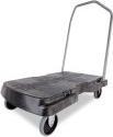 Produktbild Rubbermaid Transportwagen Triple Rollwagen Schwarz-Grau 3-Punkt Griff für optimale Bedienung