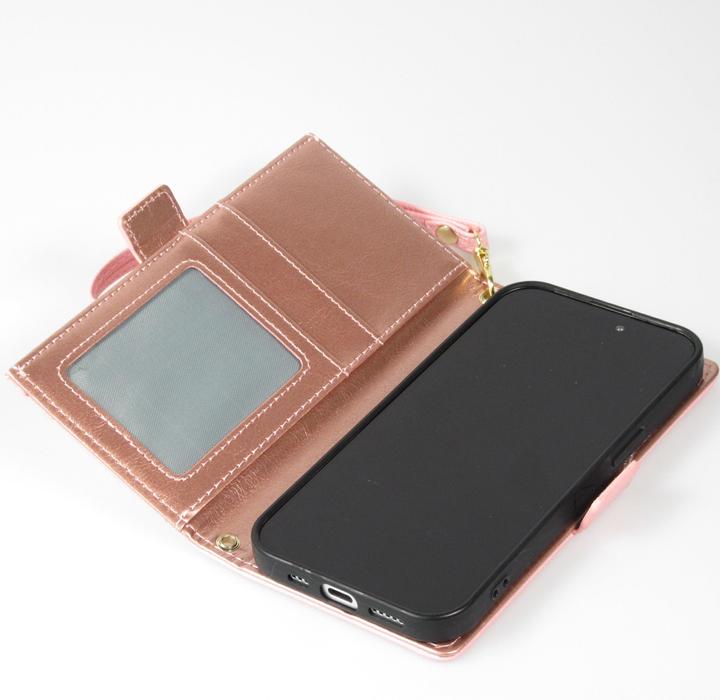 Actual product image PhoneLook Fourre Flip Wallet en cuir végétal avec portefeuille et fermeture magnétique (Apple iPhone 15 Pro Max)