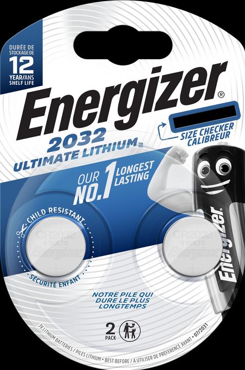 Energizer CR2032 Lithium ultime (2 pcs, CR2032, 235 mAh)