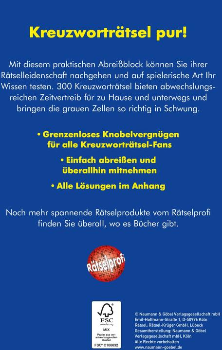Produktbild Der dicke Kreuzworträtsel-Block Band 28 (Deutsch, 2018)