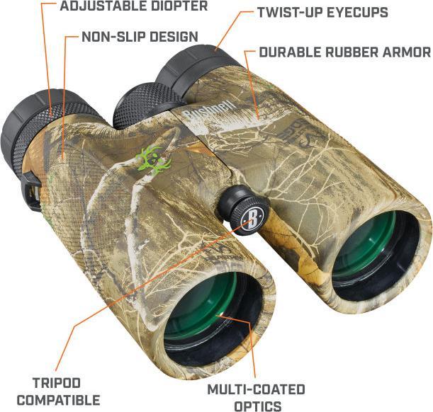 Image du produit Bushnell Powerview 10x42 Realtree edge Bone collector, roof (10 x, 42 mm)