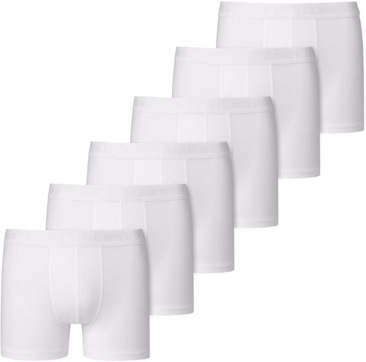 Actual product image Schiesser Pack of 6 Teens Boys 95/5 Organic Cotton Shorts / Pants (152, pack of 6)