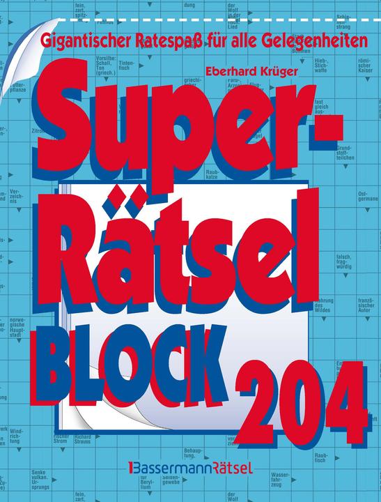 Produktbild Krüger:Superrätselblock 204 (Deutsch, Eberhard Krüger, 2024)