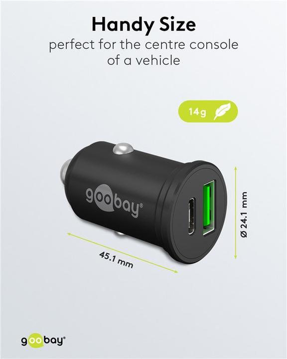 Produktbild Goobay Dual USB Auto Schnellladegerät