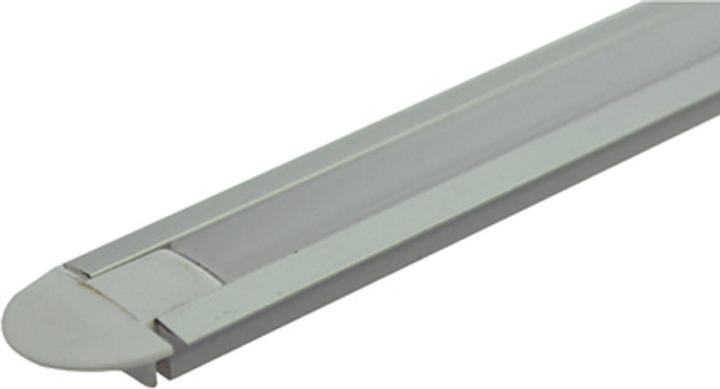 Image du produit Scharnberger+Hasenbein 39121 Profilé aluminium 1500x22x6mm incl. cache. (1xclair/1xmat) Embouts B