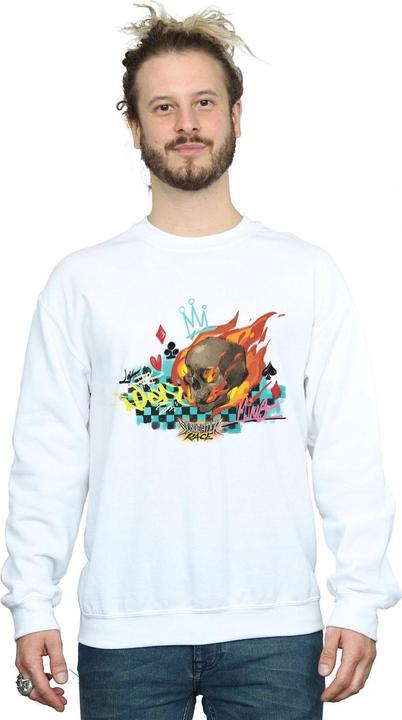 Actual product image Disney Mens Wreck It Ralph Race Skull Sweatshirt (S)