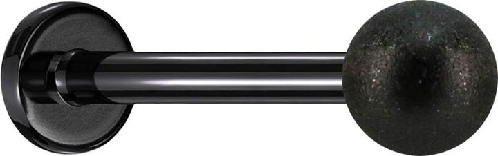 Produktbild Star Piercing Micro Labret schwarz mit Kugel gesprenkelt (Chirurgenstahl 316L, ohne Messing)