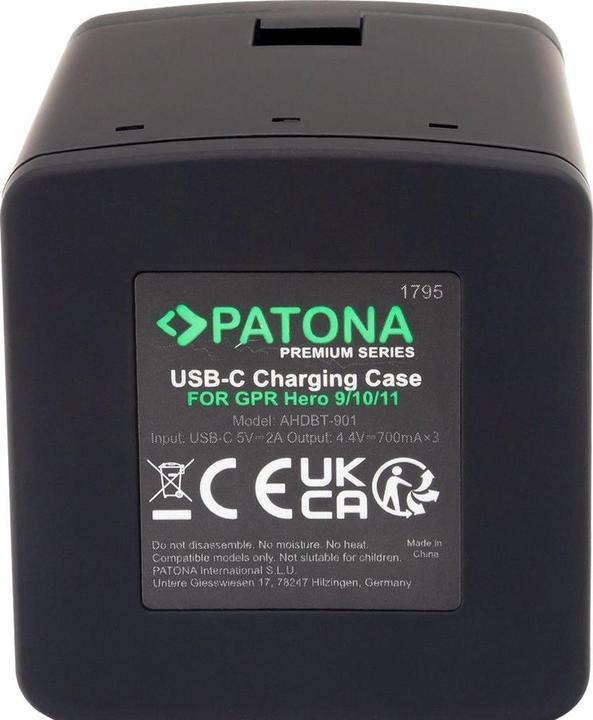 Produktbild Patona Batteries Replacement Triple Charger USB (GoPro Hero 9, Hero 11, Hero 10, Hero 12)