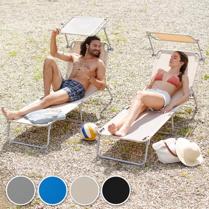 Produktbild tectake Gartenliege (190 cm)