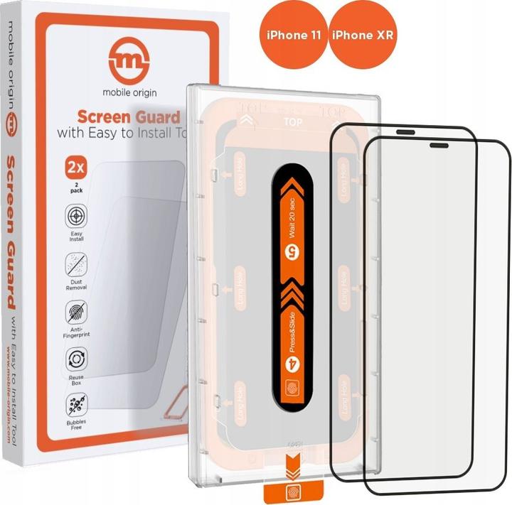 Actual product image Mobile Origin Easy applicator 2 pack (2 Piece, Apple iPhone 11)