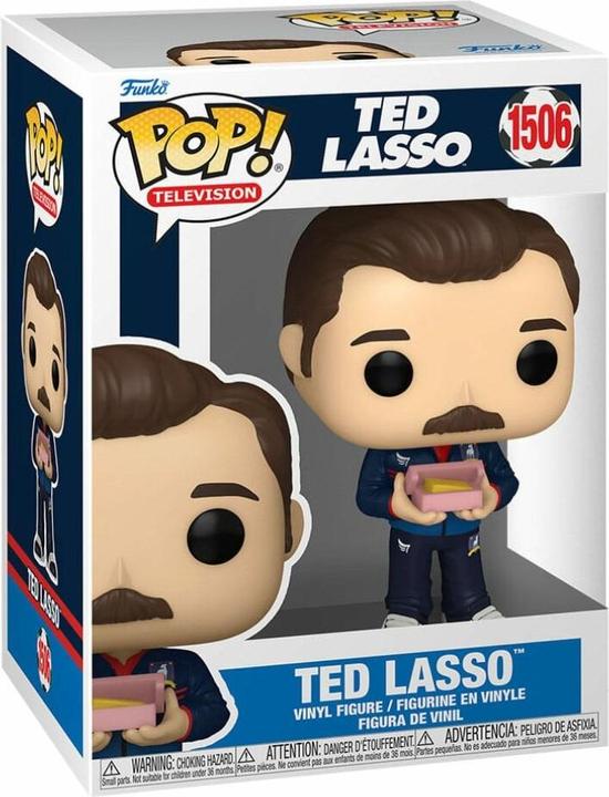 Actual product image Funko Ted Lasso POP! TV Vinyl Figure Ted w/biscuits 9 cm