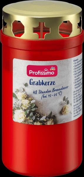 Produktbild dm Profissimo Grabkerze mit Deckel rot (1 Stk.)