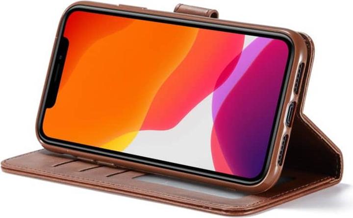 Produktbild LC.Imeeke iPhone 16e - Wallet Etui mit 3 Kartenfächern & Magnetverschluss, Braun (Apple iPhone 16e)