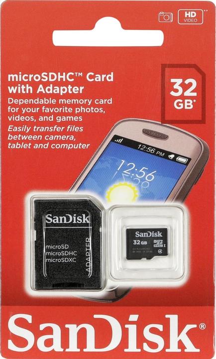 Produktbild SanDisk microSDHC (32 GB, microSDHC)