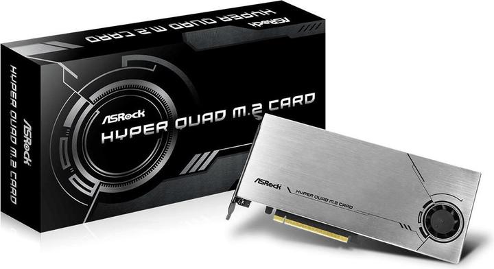 Actual product image AsRock Hyper Quad M.2 Card