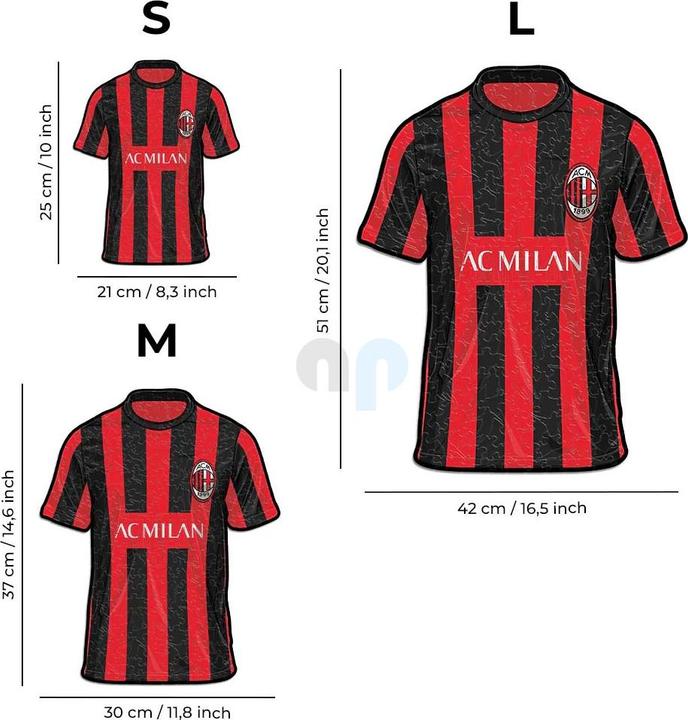 Immagine prodotto Iconic AC Milan - Maglia - Puzzle in Legno Taglia S (150 Pezzi) (150 pezzi)