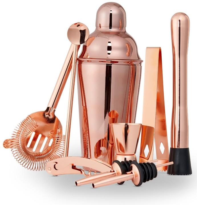 Immagine prodotto Oak & Steel Set da 10 cocktail in acciaio inox oro rosa (Set da cocktail)