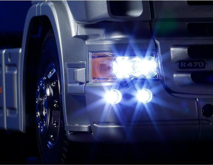 Actual product image Tamiya Scania R470 Electric Brushed Truck 1:14 Kit Silver (Kit)