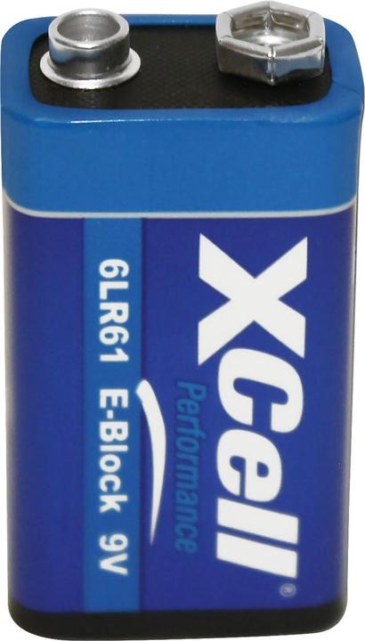 Produktbild XCell 10er-Set Batterie 9V-Block, 6LR61, Performance Alkaline, 9V (10 Stk., 9V Block)
