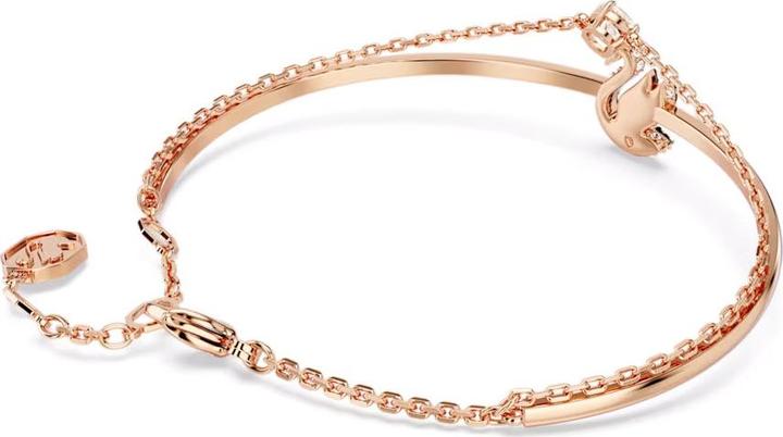 Produktbild Swarovski Iconic Swan Armreif Schwan Schwarz Roségold (Swarovski Metall)