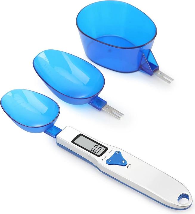 Produktbild Swissdetector Elektronische Waage - Küchenwaage mit 3 abnehmbaren Wiegelöffeln
