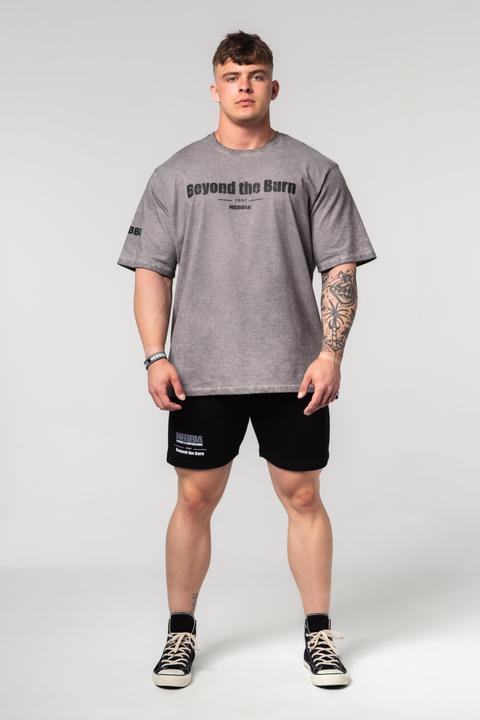 Produktbild Nebbia Washed-off Heavyweight oversized T-Shirt Grind 370 - light grey (M)