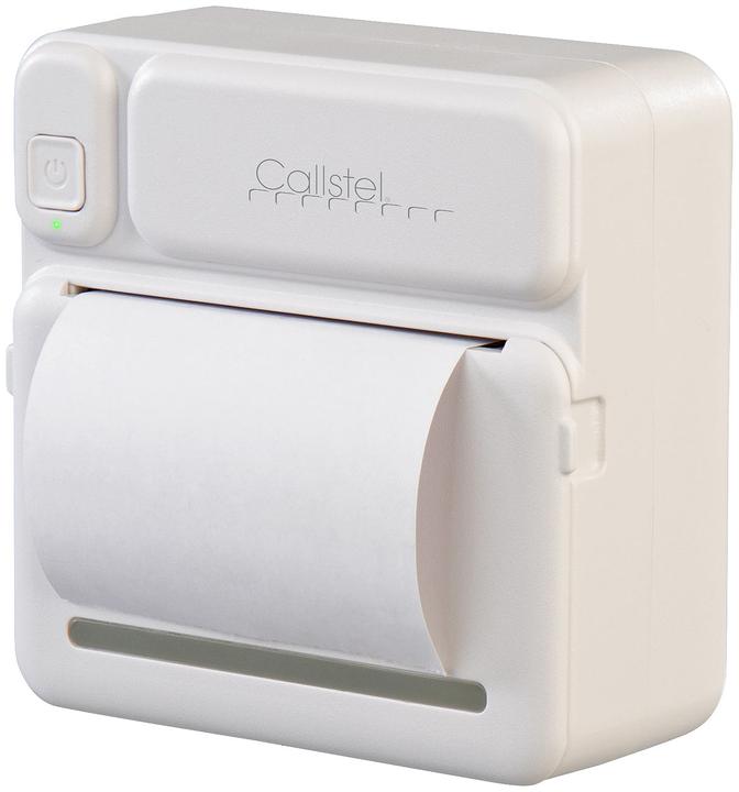 Immagine prodotto Callstel Mini stampante termica ricaricabile mobile per foto/etichette, app, 200 dpi, BT 5.1 (Bianco e nero)
