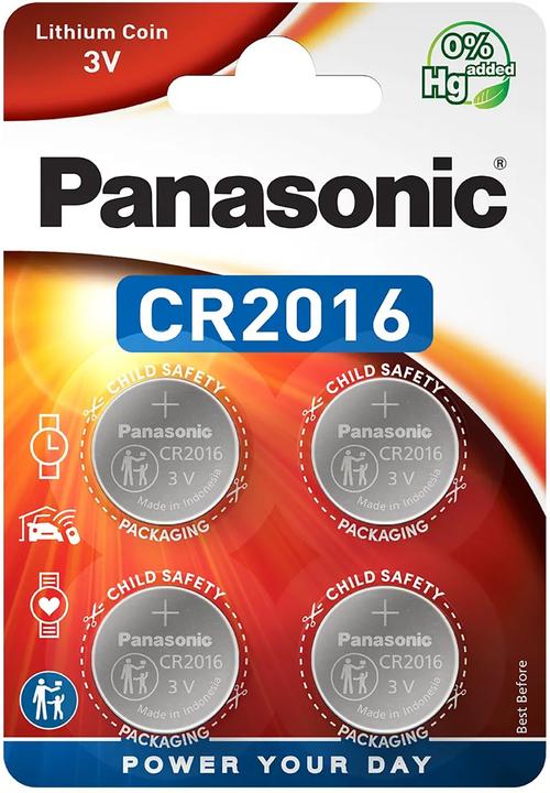 Immagine prodotto Panasonic Potenza al litio CR2016 (4 pz., CR2016, 165 mAh)