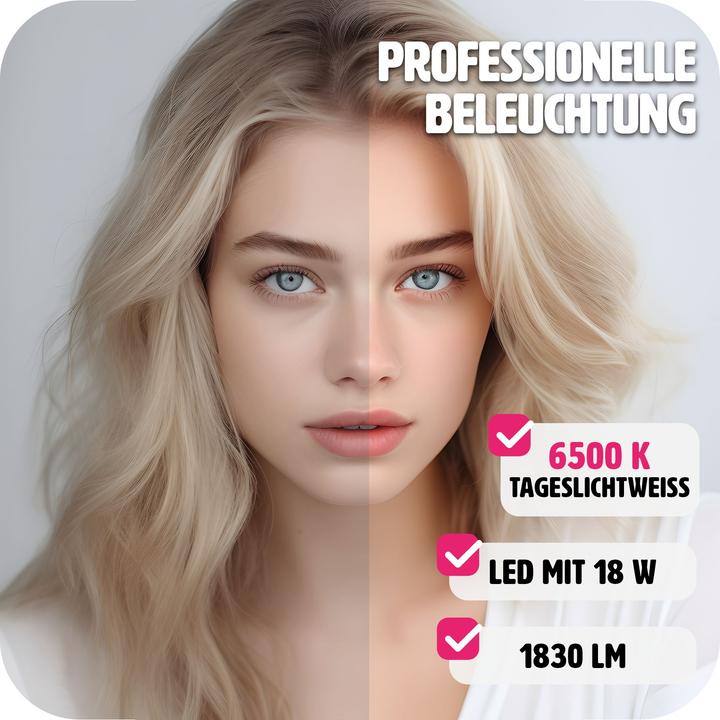 Produktbild tectake Studioleuchte mit Softbox und Stativ (Studioleuchte)