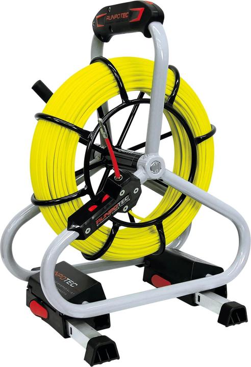 Immagine prodotto Runpotec RUNPO 10057 Set professionale di bacchette in fibra di vetro Ã4,5mm 50m per il tiro dei cavi f.pipe (50 m)