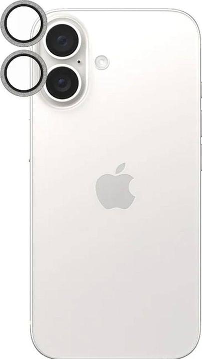 Actual product image PanzerGlass SAFE. by ® Camera Lens Protector Glitter Silver iPhone '24 6.1" | 6.7" (1 Piece, Apple iPhone 16 Plus, Apple iPhone 16)