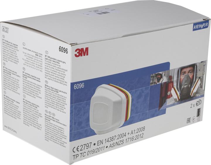 Actual product image 3M Reusable Filter 6096 A1EHgP3 R (A1E1Hg P3 R, 4 x)