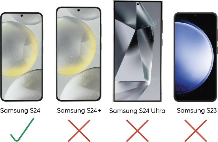 Actual product image Hama Super Hybrid (1 Piece, Samsung Galaxy S24+)