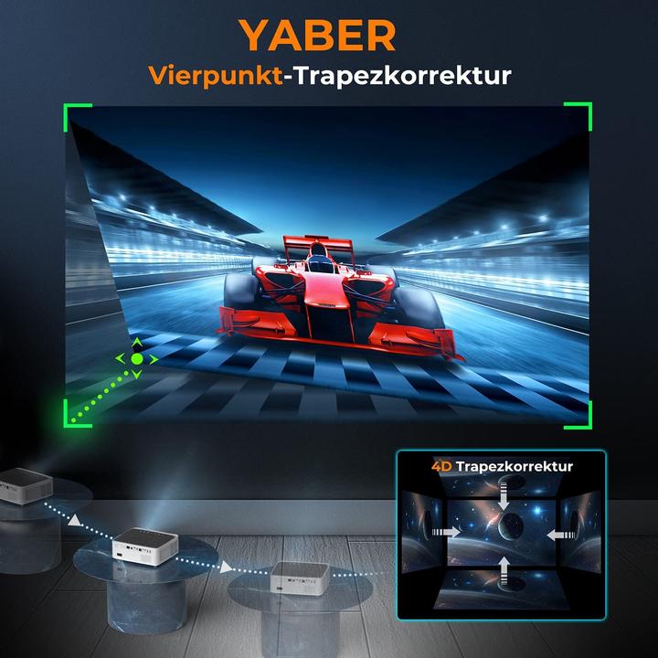 Produktbild Yaber V6 Heimkino Projektor (Full HD, 8500 lm, 1.5:1)