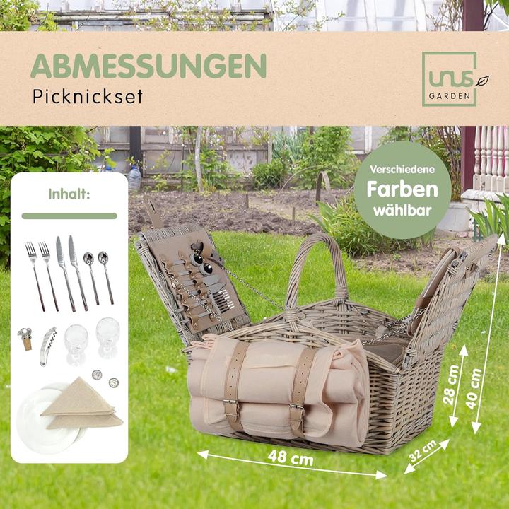 Image du produit Unus Picknick Set mit Kühltasche und Decke für 2 Personen