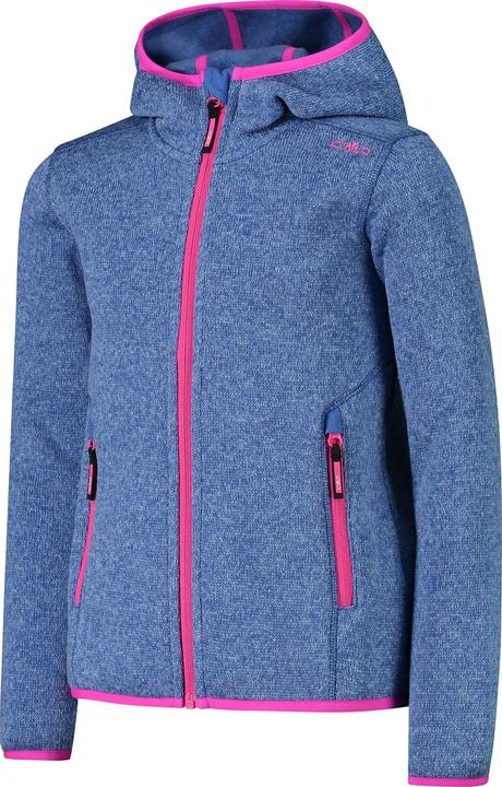 Produktbild CMP Campagnolo Girl's Jacket Fix Hood Jacquard Knitted 3H19825 (116)