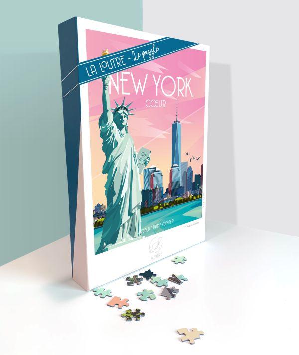 Produktbild La Loutre Puzzle 1000 Teile NEW YORK Coeur - World Trade Center (1000 Teile)