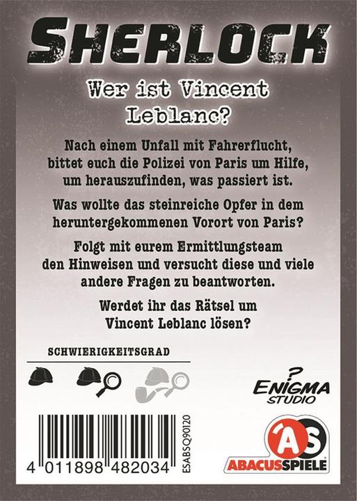 Produktbild Abacus Sherlock - Wer ist Vincent Leblanc (Deutsch)