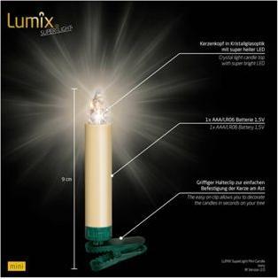 Actual product image Krinner LED Christmas tree candle Superlight Starter Set (12 x)