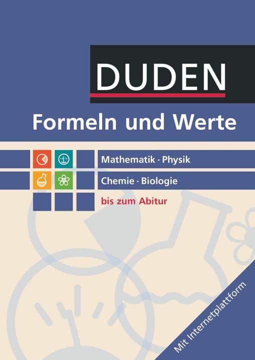 Immagine prodotto Formeln und Werte. Mathematik - Physik - Chemie - Biologie bis zum Abitur (Tedesco, 2015)